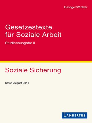 cover image of Gesetzestexte für Soziale Arbeit
